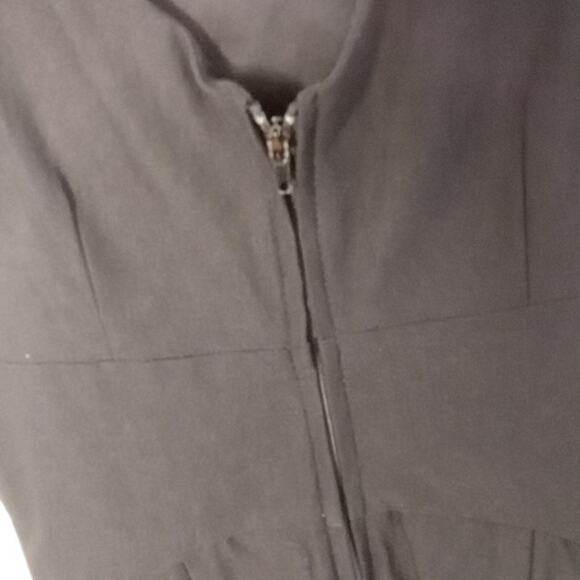 teezeme Juniors Size 1 Black Sleeveless Cross Waist Sheath Dress With Pockets - Picture 8 of 10